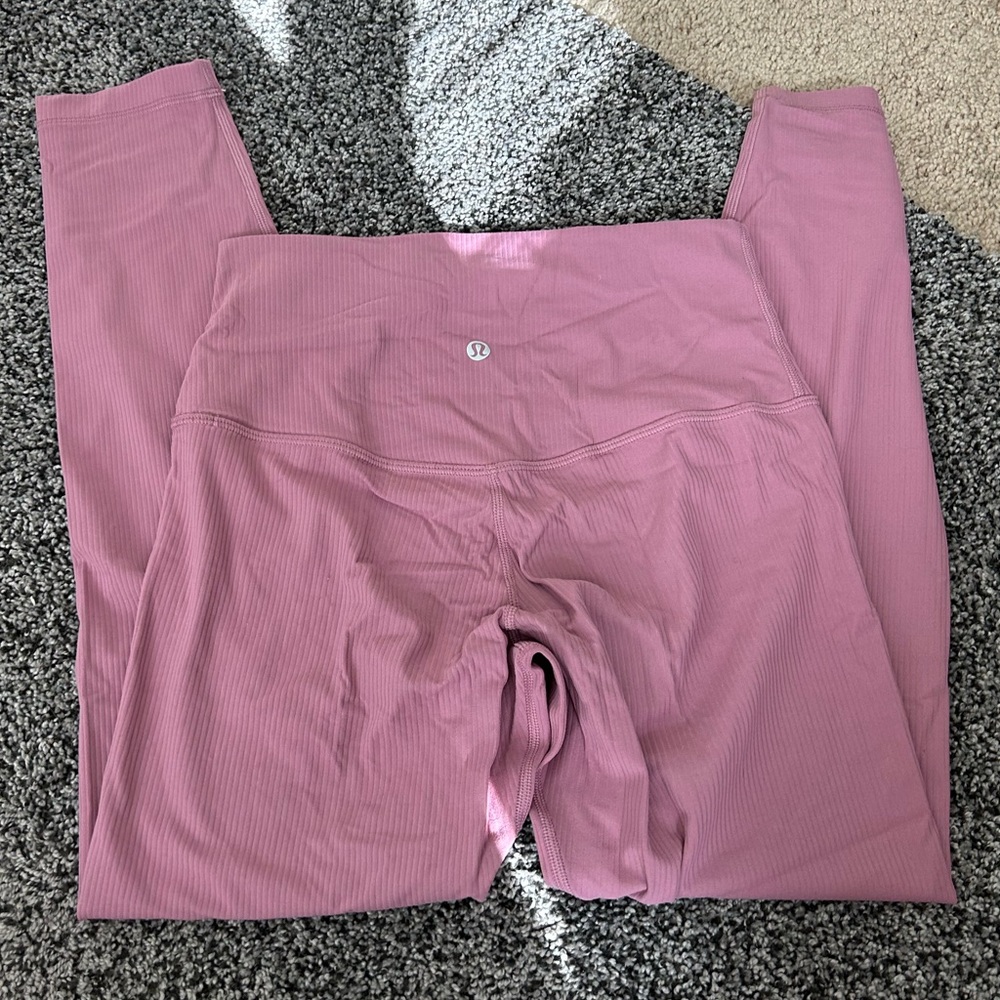 NWOT Purple Ribbed Align Lululemon Leggings Size 6